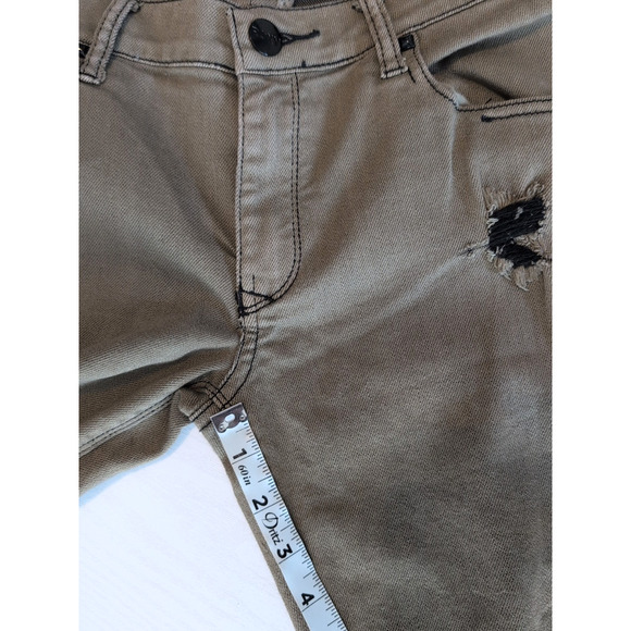 Roxy Jeans Women’s 9 W32 Brown Distressed Low Rise Skinny Fit Denim Pants Casual - Picture 9 of 14
